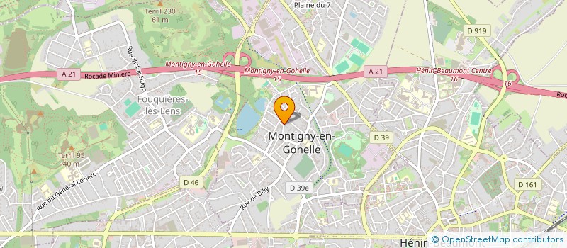 localisation de l'entreprise EXPRESS DENTAIRE  MONTIGNY-EN-GOHELLE