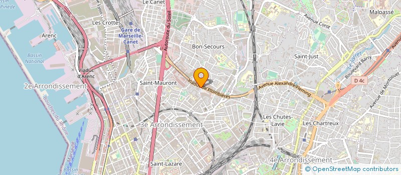 localisation de l'entreprise EXPRESS DISTRIBUTION à MARSEILLE