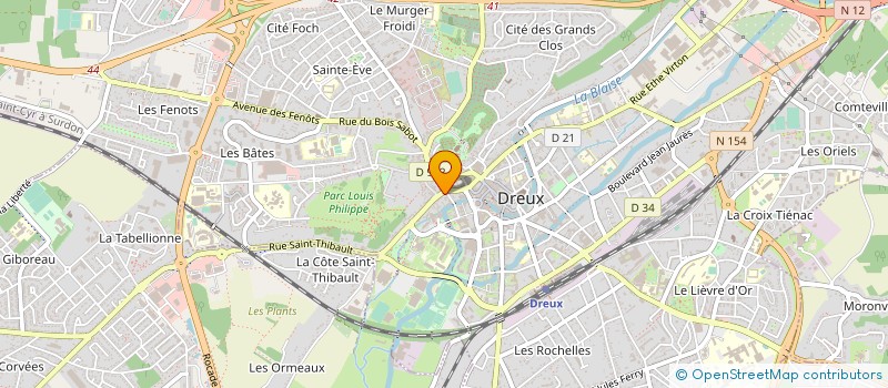localisation de l'entreprise EXPRESS DS à DREUX