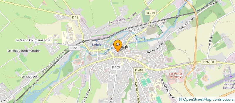 localisation de l'entreprise EXPRESS DUCLOS à L'AIGLE