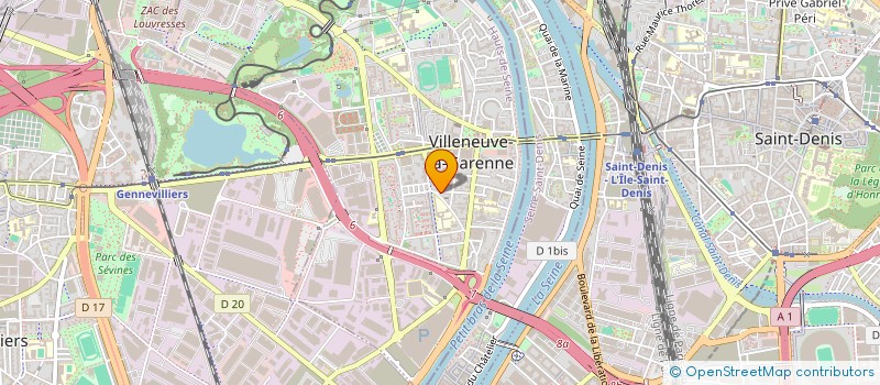 localisation de l'entreprise EXPRESS ELEC à VILLENEUVE-LA-GARENNE