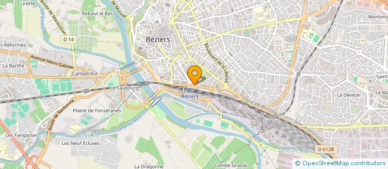 localisation de l'entreprise EXPRESS ET DELICES  BEZIERS
