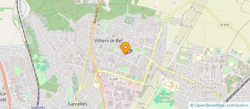 localisation de l'entreprise EXPRESS EVENTS à VILLIERS-LE-BEL
