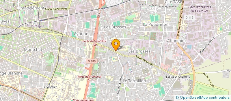 localisation de l'entreprise EXPRESS FRET  VILLEURBANNE