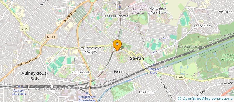 localisation de l'entreprise EXPRESS GLASS AUTO à SEVRAN