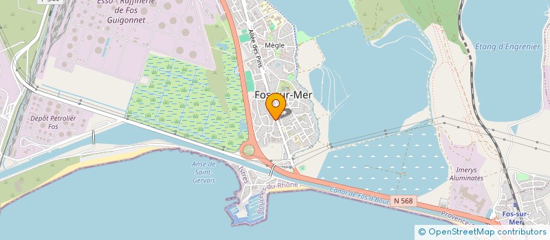 localisation de l'entreprise EXPRESS GRAND SERVICE à FOS-SUR-MER