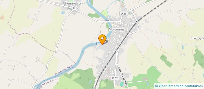 localisation de l'entreprise EXPRESS'IMMO  MORANNES SUR SARTHE-DAUMERAY