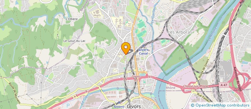 localisation de l'entreprise EXPRESS LINE  GIVORS