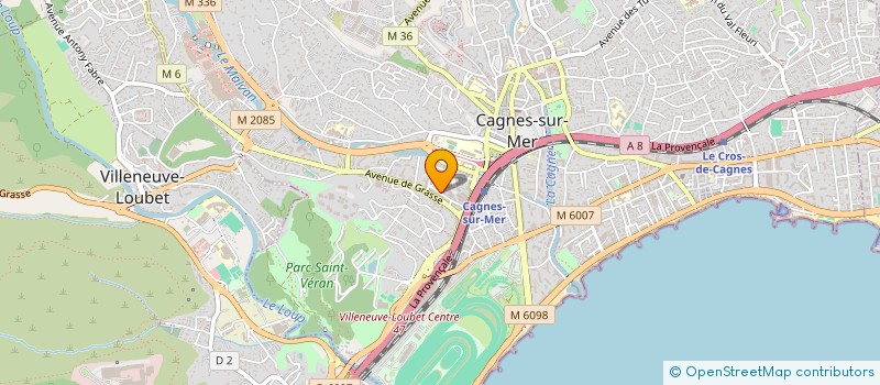 localisation de l'entreprise EXPRESS LIVRAISON SERVICE à CAGNES-SUR-MER