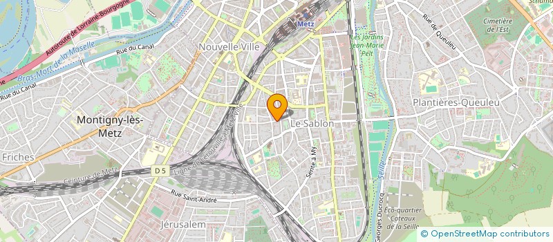 localisation de l'entreprise EXPRESS LIVRAISONS à METZ