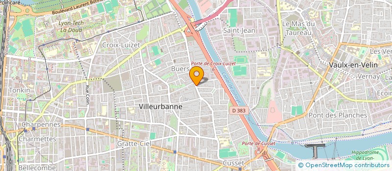 localisation de l'entreprise EXPRESS MAILING COLISAGE à VILLEURBANNE