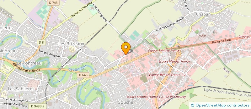 localisation de l'entreprise EXPRESS MAUZEEN à NIORT