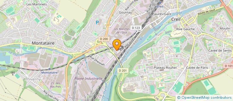 localisation de l'entreprise EXPRESS MONTAGE à CREIL