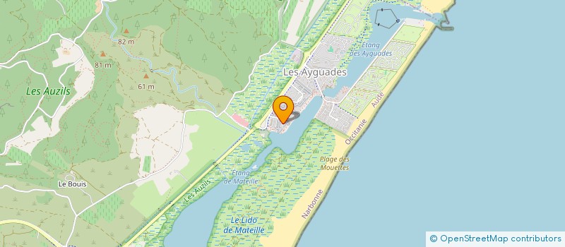 localisation de l'entreprise EXPRESS OCEAN AZUR  GRUISSAN