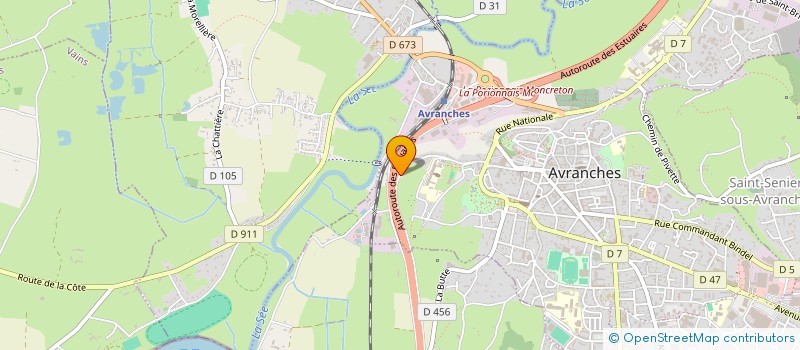 localisation de l'entreprise EXPRESS PAINTING SARL  AVRANCHES