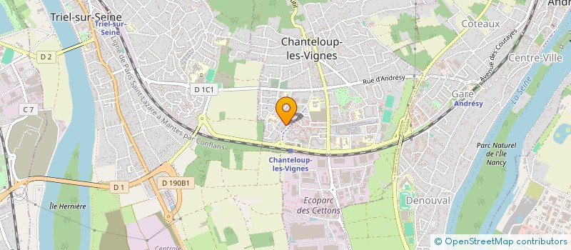 localisation de l'entreprise EXPRESS PAREBRISE  CHANTELOUP-LES-VIGNES