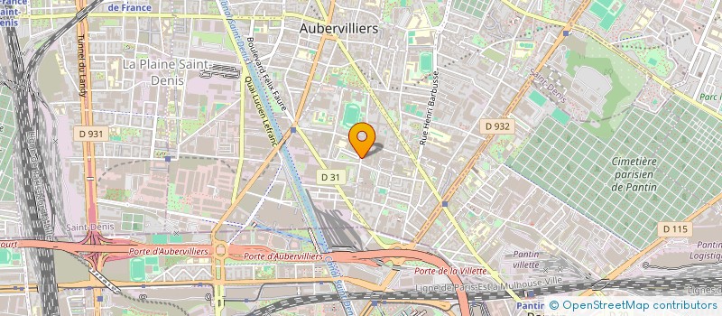 localisation de l'entreprise EXPRESS PHOTOGRAVURE à AUBERVILLIERS