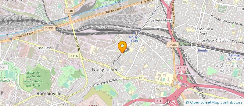 localisation de l'entreprise EXPRESS PIZZA à NOISY-LE-SEC