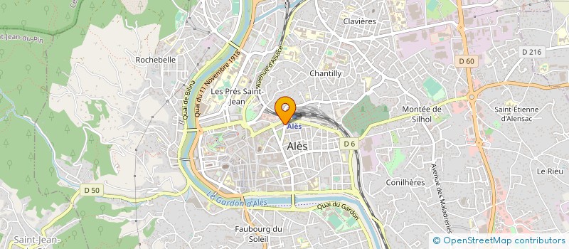 localisation de l'entreprise EXPRESS PIZZA à ALES