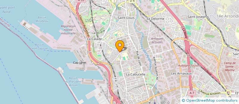localisation de l'entreprise EXPRESS PNEU  MARSEILLE