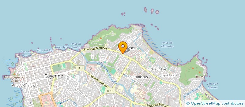 localisation de l'entreprise EXPRESS PRO  CAYENNE