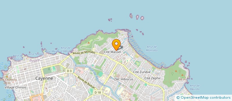 localisation de l'entreprise EXPRESS PRO REPUBLIQUE  CAYENNE