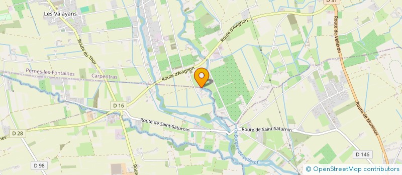 localisation de l'entreprise EXPRESS PROVENCE DISTRIBUTION  PERNES-LES-FONTAINES