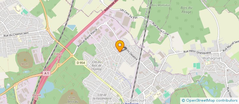 localisation de l'entreprise EXPRESS RACCORDS  LIBERCOURT