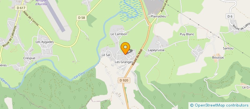 localisation de l'entreprise EXPRESS RETOUCH AUTO à ARPAJON-SUR-CERE
