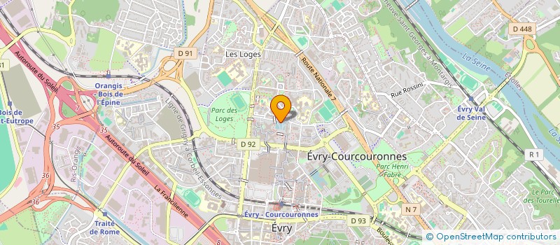 localisation de l'entreprise EXPRESS SERVICES INFORMATIQUE à EVRY-COURCOURONNES