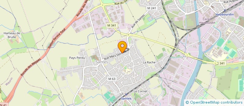 localisation de l'entreprise EXPRESS SMN  SANTES