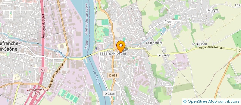 localisation de l'entreprise EXPRESS-SRH à JASSANS-RIOTTIER