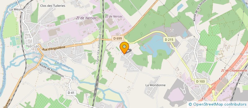 localisation de l'entreprise EXPRESS SUD OUEST à LA COURONNE