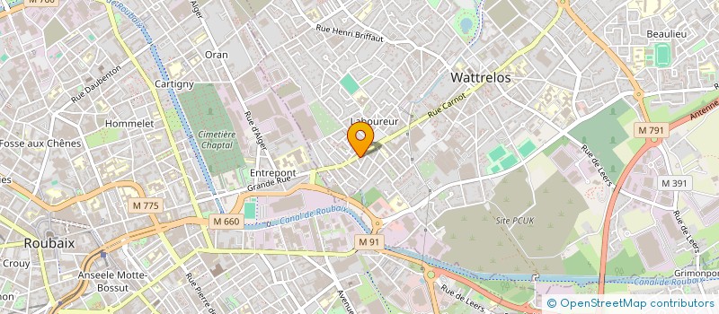 localisation de l'entreprise EXPRESS  TALONS CLEFS GRAVURES  WATTRELOS