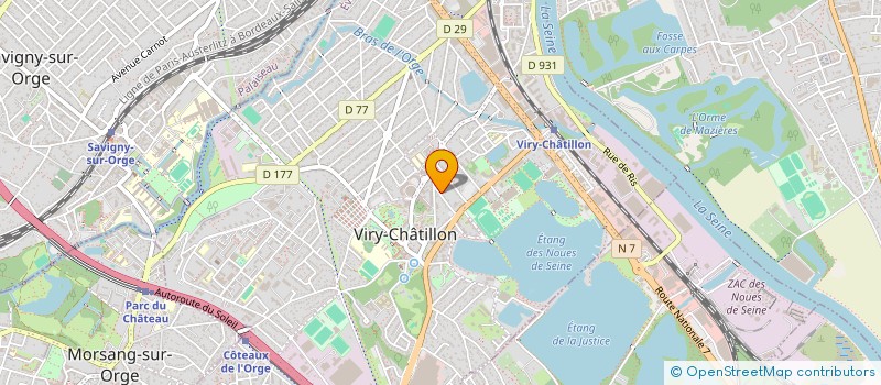 localisation de l'entreprise EXPRESS TAXIS PARISIENS à VIRY-CHATILLON