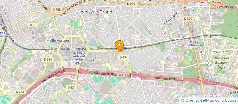 localisation de l'entreprise EXPRESS TOTAL à NOISY-LE-GRAND