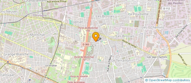 localisation de l'entreprise EXPRESS TRANSPORT  BRON