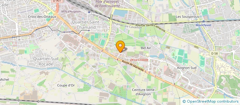 localisation de l'entreprise EXPRESS TRANSPORTS LIVRAISONS  AVIGNON