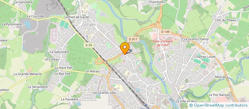 localisation de l'entreprise EXPRESS'VIDANGE ASSAINISSEMENT SARL E.V.A à CLISSON