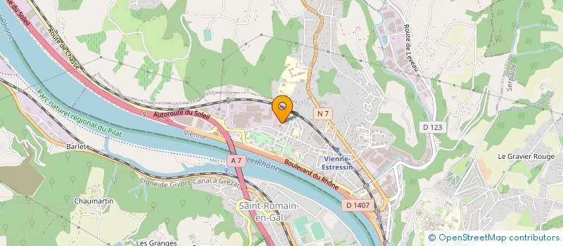 localisation de l'entreprise EXPRESS VIENNOIS TOUTES MARCHANDISES  VIENNE