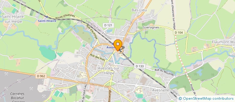 localisation de l'entreprise EXPRESSION CUISINES à AVESNES-SUR-HELPE