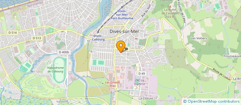 localisation de l'entreprise EXPRESSION DANSE  DIVES-SUR-MER