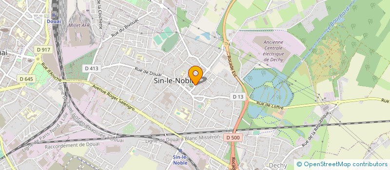 localisation de l'entreprise EXPRESSION DEVELOPPEMENT JEUNESSE  SIN-LE-NOBLE