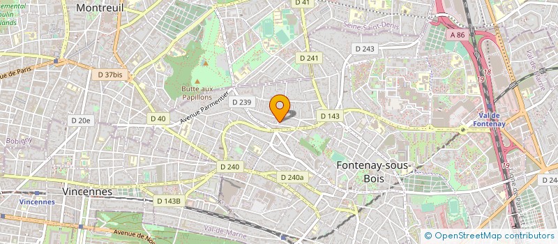 localisation de l'entreprise EXPRESSION ET CREATION à FONTENAY-SOUS-BOIS