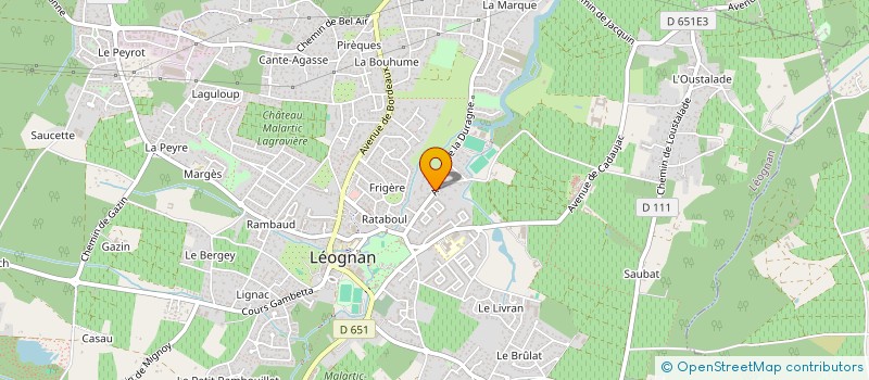 localisation de l'entreprise EXPRESSION ET MUSIQUE POPULAIRES GASCOGNE à LEOGNAN