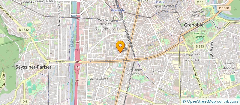 localisation de l'entreprise EXPRESSION GENERALISTE  GRENOBLE