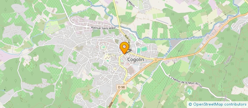 localisation de l'entreprise EXPRESSION IMMOBILIERE à COGOLIN