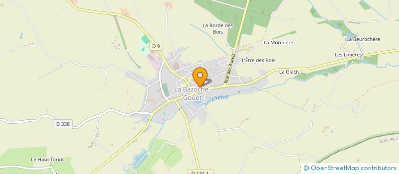 localisation de l'entreprise EXPRESSION LIBRE 28 à LA BAZOCHE-GOUET