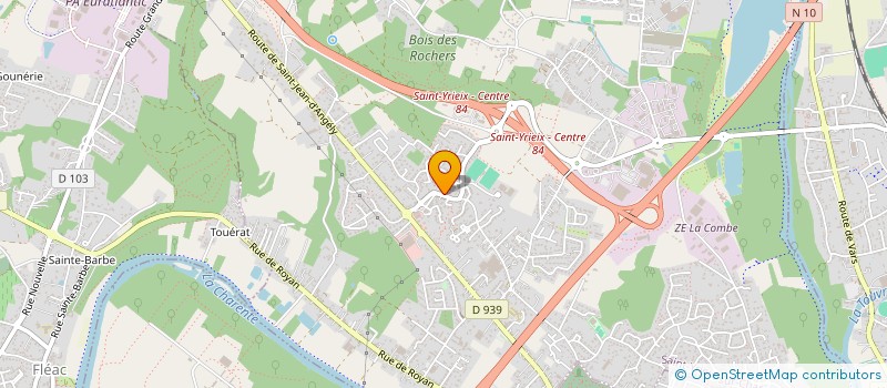 localisation de l'entreprise EXPRESSIONS à SAINT-YRIEIX-SUR-CHARENTE