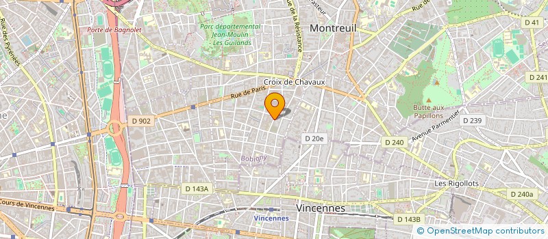 localisation de l'entreprise EXPRESSIONS à MONTREUIL